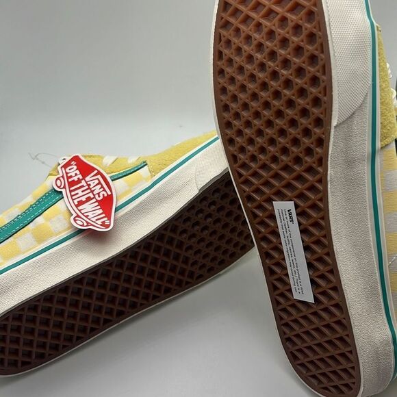 Vans‎ SK8 Low yellow green casual skater sneaker shoes NWB Men 9.5 / women 11 - Picture 4 of 4